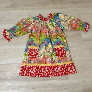 Jelly the Pug Peasant Dress Size 4T